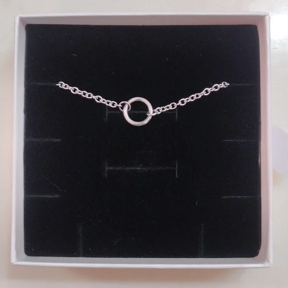 Mini O Ring Necklace Day Collar 24/7 Wear - Picture 10 of 11